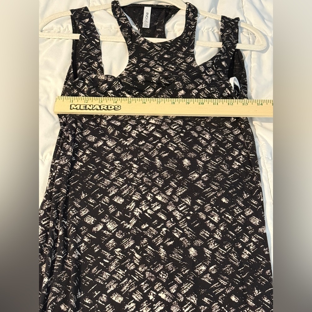 NWT RVCA Rite Moves Maxi Dress Size XS Juniors Black Print Built In Bra Viscose - Picture 14 of 16